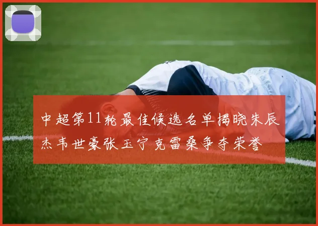 中超第11轮最佳候选名单揭晓朱辰杰韦世豪张玉宁克雷桑争夺荣誉